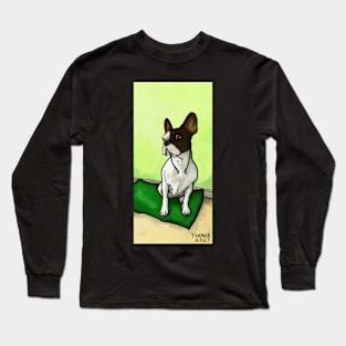 Cute french bulldog in her place Long Sleeve T-Shirt